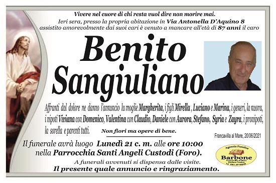 BENITO SANGIULIANO