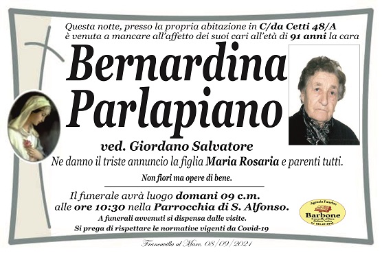 BERNARDINA PARLAPIANO