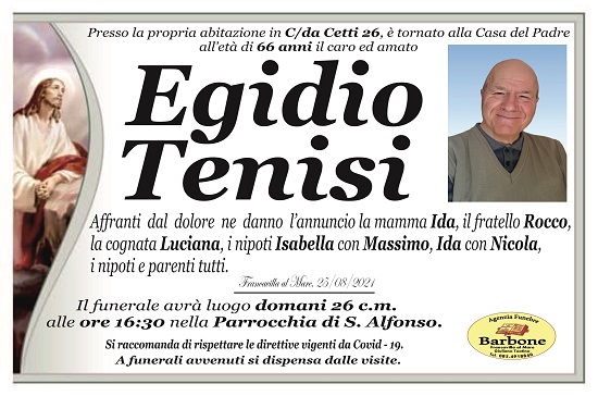 EGIDIO TENISI