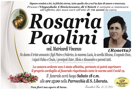 ROSARIA PAOLINI